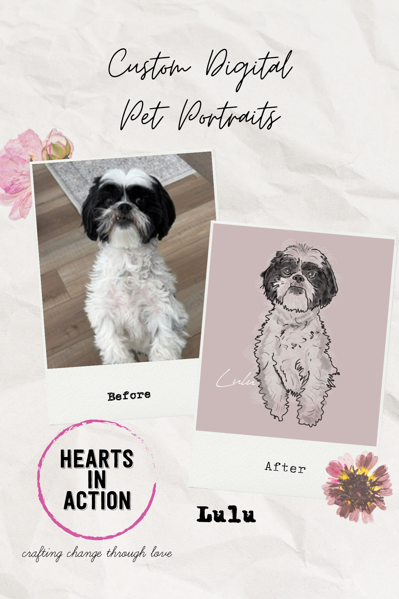 Custom Digital Pet Portrait (Commission)